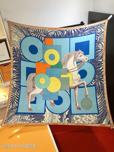 Hermes Silk Scarf-100